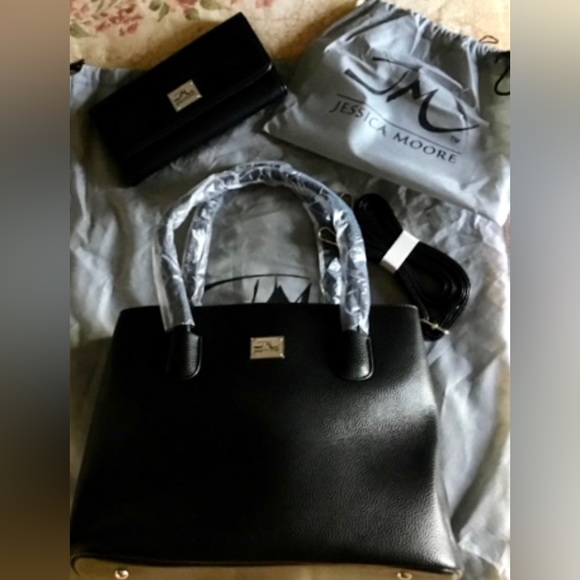 NWT JESSICA MOORE EXQUISITE COLLECTION BAG & WALLET SET - Picture 5 of 12